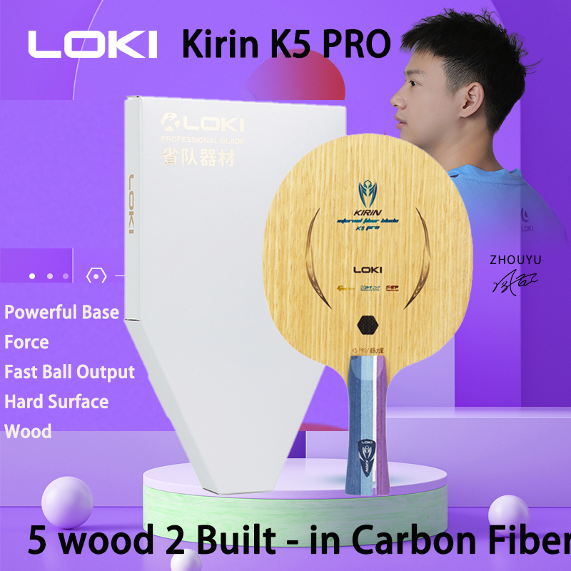 Stiga Carbon Blade - LOKI Kirin K5 PRO 5 Wood