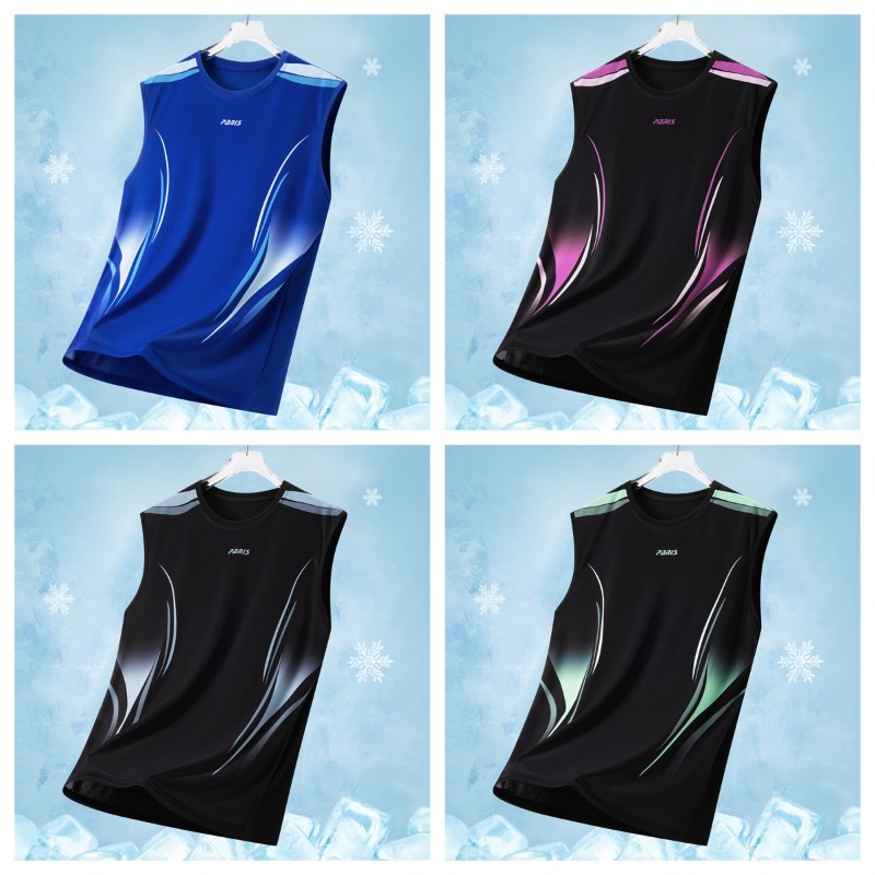 Table Tennis Shirt - Men Fashionable Ice Silk Loose Comfortable