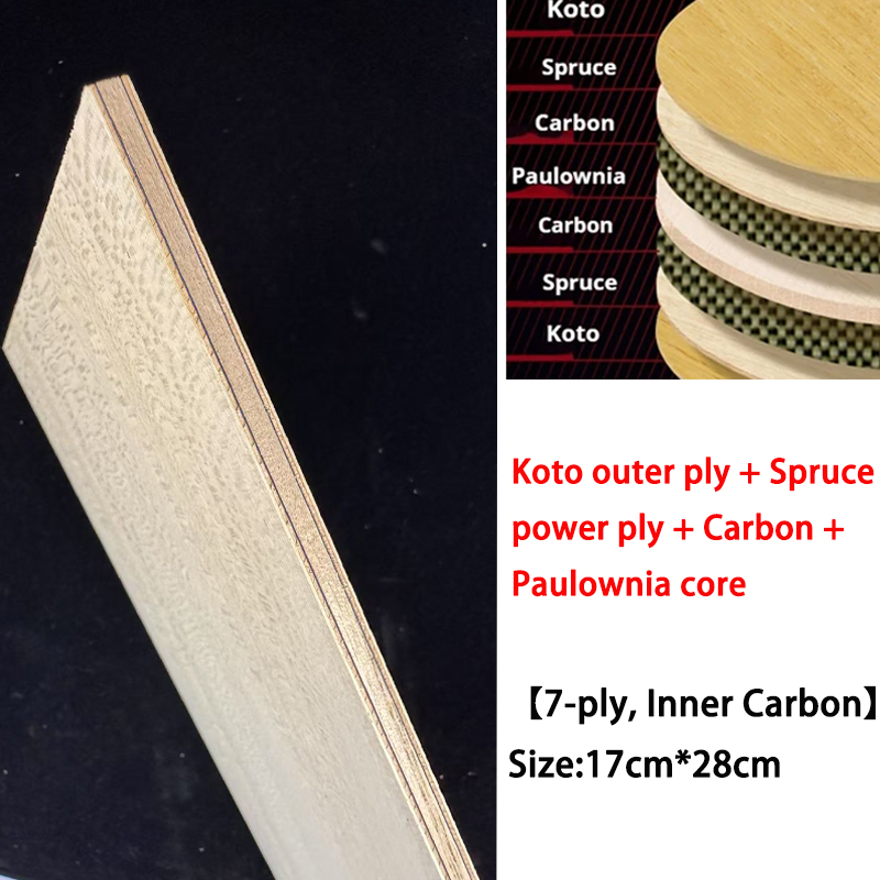 Koto DIY Table Tennis Blade Wo - đánh giá và giá Stiga Carbon Blade