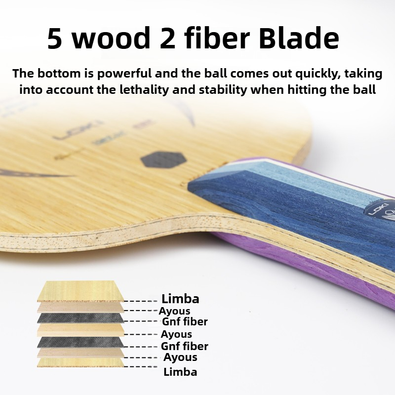 LOKI Kirin K5 PRO 5 Wood 2 Inb - đánh giá và giá Stiga Carbon Blade