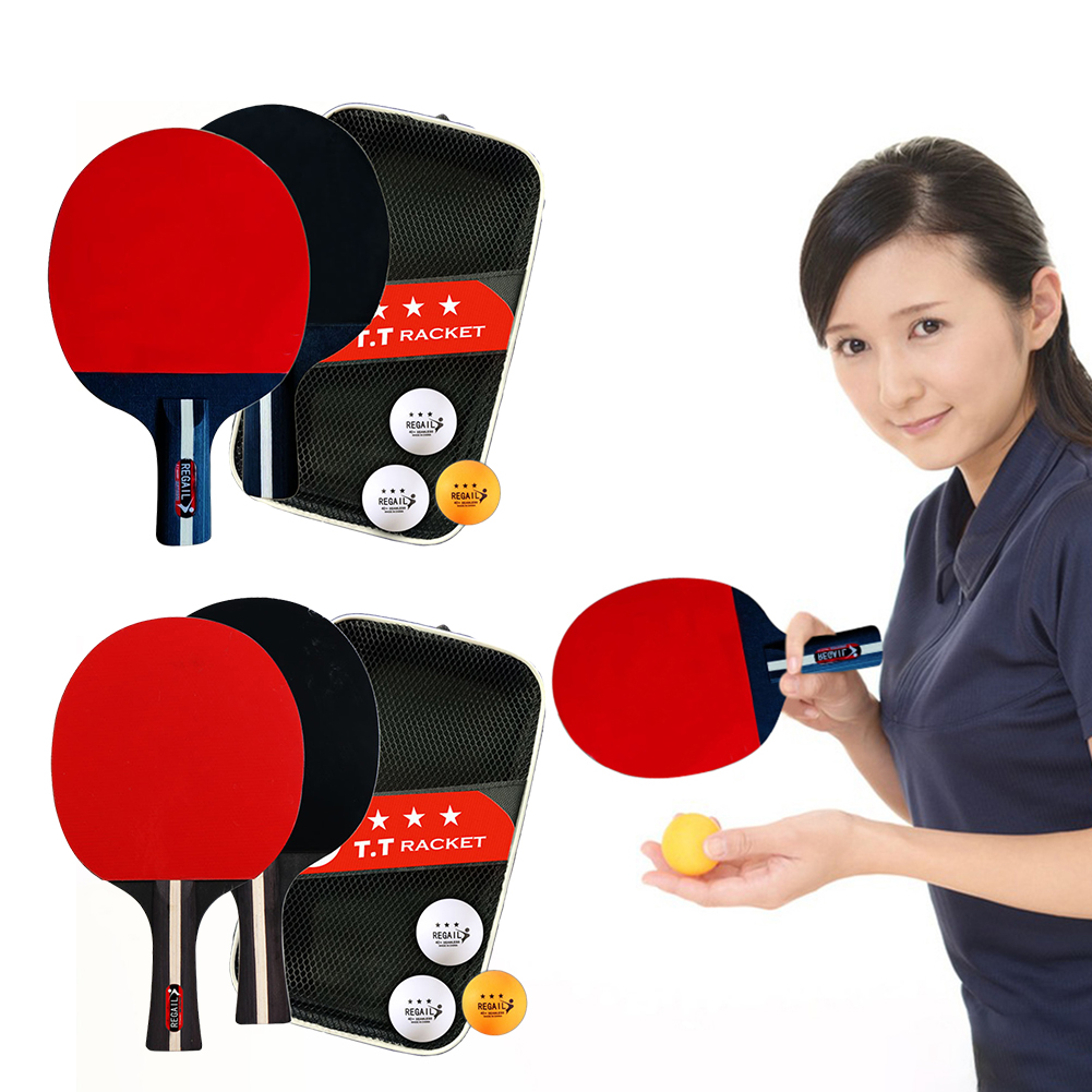 Table Tennis Racket 2 Rackets  - đánh giá và giá Table Tennis Match