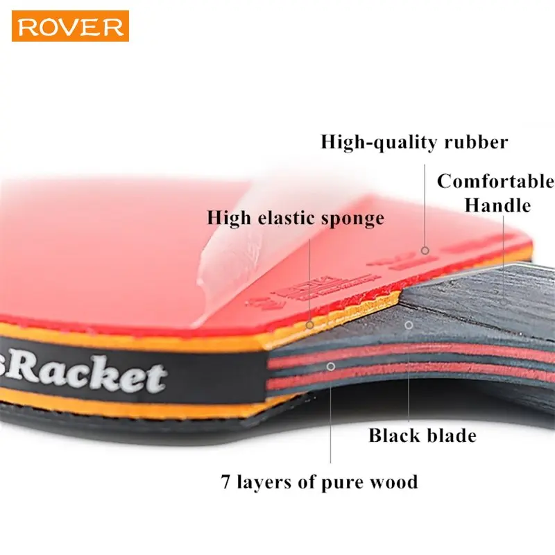 5/6 Star Table Tennis Racket 2 - đánh giá và giá Table Tennis Match